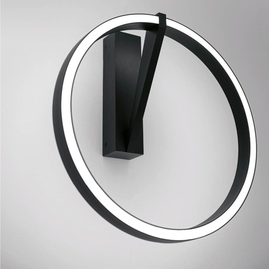 Vivida meridiana nero plafoniera led 33w 3000k 4000k moderna