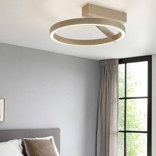 Plafoniera rotonda sabbia led 33w 3000k 4000k vivida meridiana
