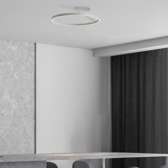 Plafoniera vivida titanio led 44w 3000k 4000k meridiana