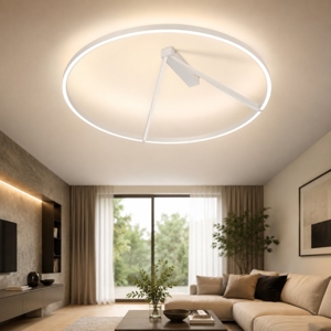Grande plafoniera led bianca led 51w 3000k 4000k vivida meridiana