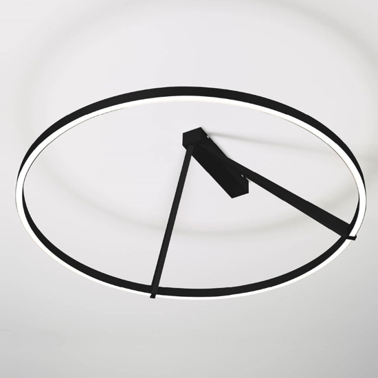 Plafoniera vivida meridiana nera led 3000k 4000k