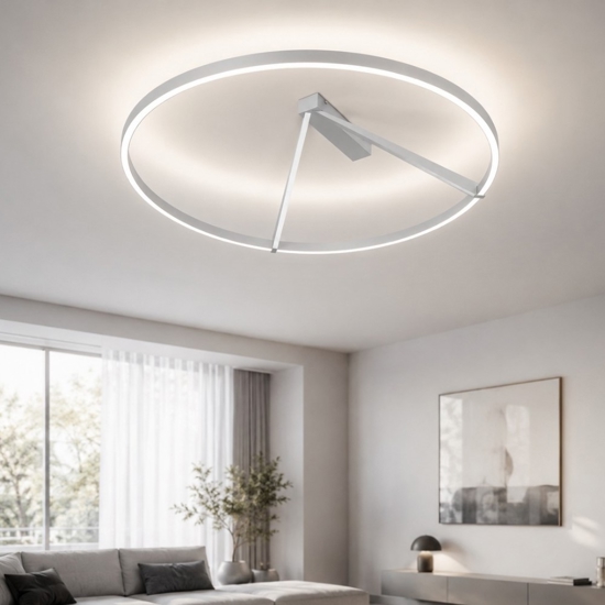 Plafoniera vivida meridiana titanio led 51w 3000k 4000k