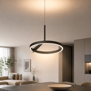 Lampadario moderno vivida meridiana bronzo led 17w 3000k 4000k