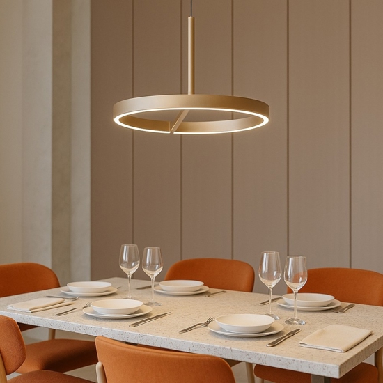Lampadario meridiana sabbia led 17w  3000k 4000k vivida moderno