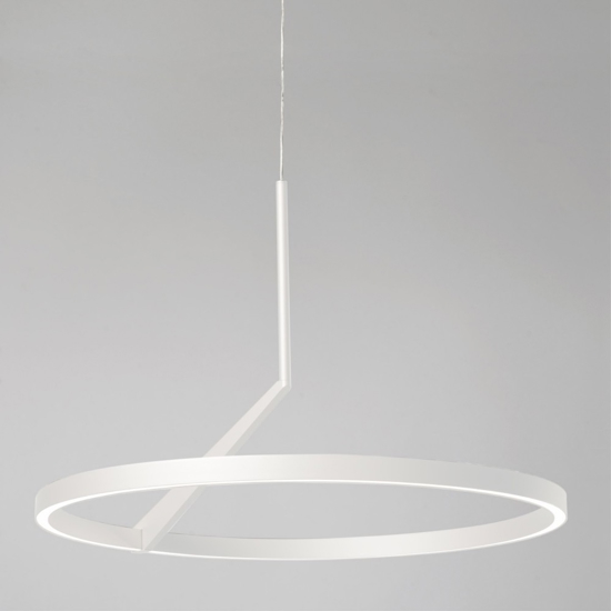 Lampadario moderno bianco led 44w 3000k 4000k vivida meridiana