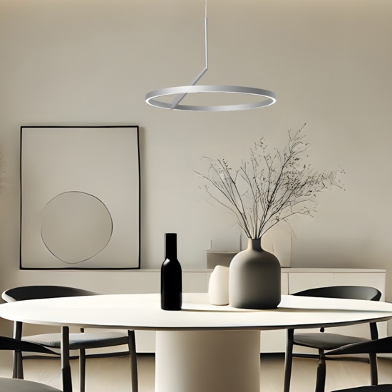 Lampadario vivida meridiana titanio led 44w 3000k 4000k
