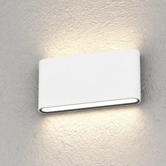 Top light applique da esterno lima bianca rettangolare led 10w cct 3000k 4000k