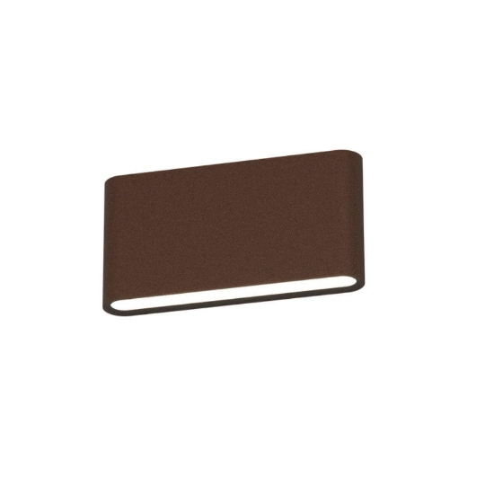 Top light lima applique per esterni moderna corten led 10w cct 3000k 4000k