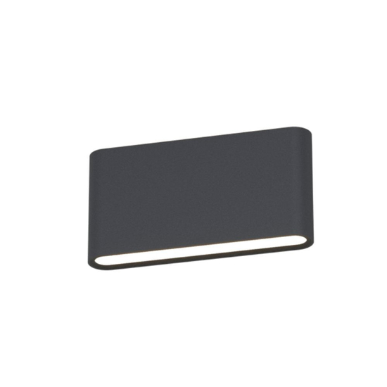 Top light lima applique per esterno antracite led 10w cct