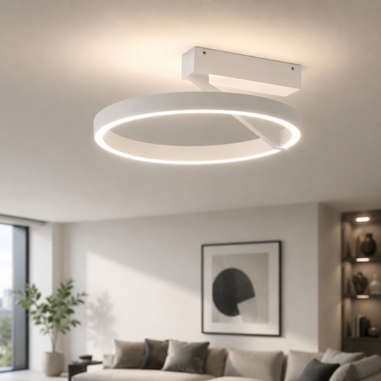 Plafoniera titanio vivida meridiana led 33w 3000k 4000k