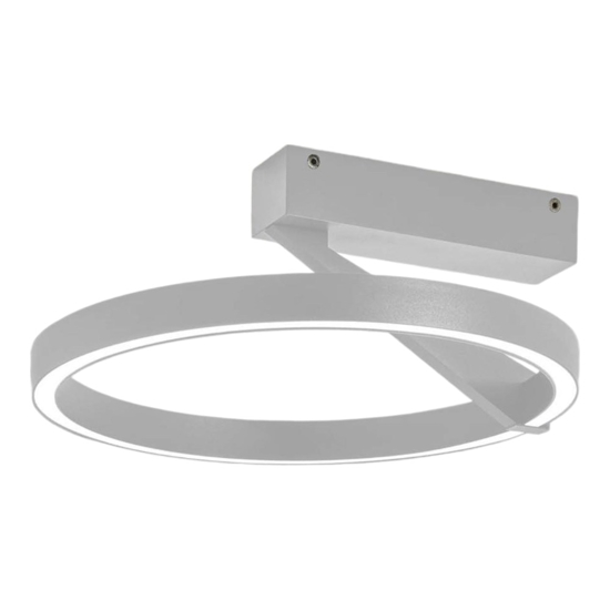 Plafoniera titanio vivida meridiana led 33w 3000k 4000k
