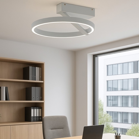 Plafoniera titanio vivida meridiana led 33w 3000k 4000k