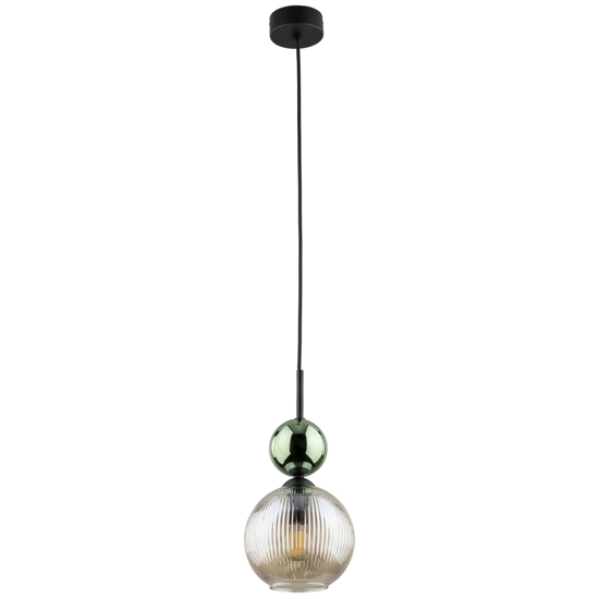 lampada a sospensione vetro ambra verde per comodini camera da letto