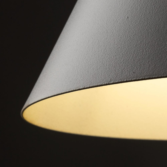 Lampada cono bianco a sospensione 21 cm