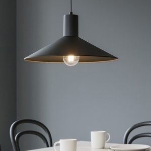 Lampadario per cucina moderna nero 36 cm