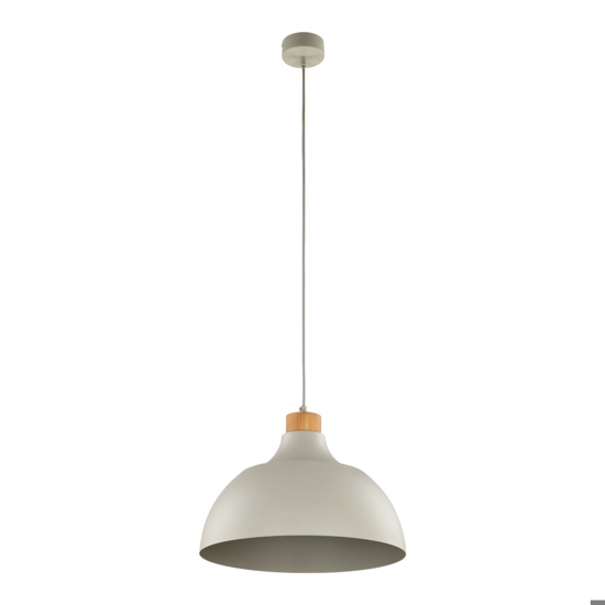 Lampadario per cucina moderna beige a campana 34 cm