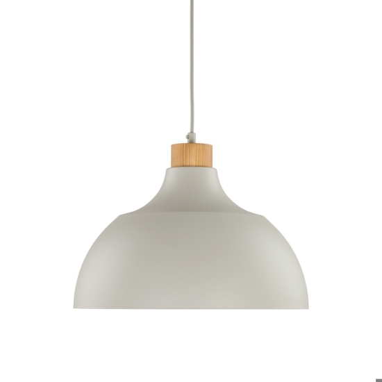 Lampadario per cucina moderna beige a campana 34 cm