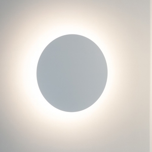 Applique cerchio bianco 40cm lampada disco da parete