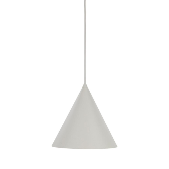 Lampada cono sospensione beige 25cm