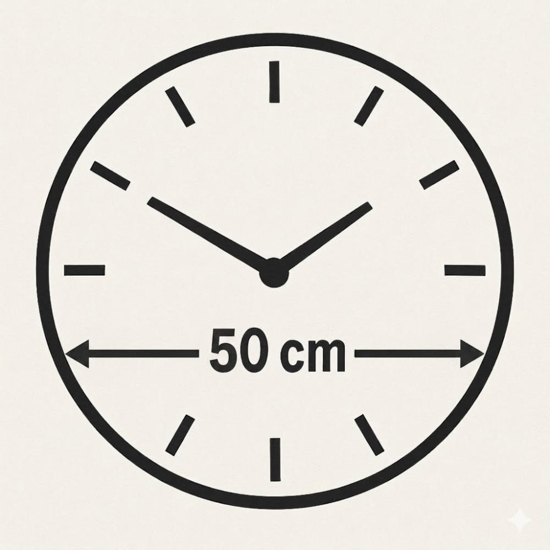 Orologio a parete rotondo effetto marmo dettagli foglia argento 50cm