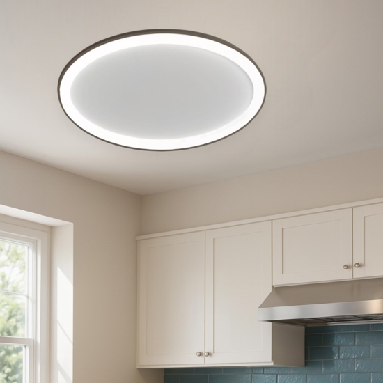 Plafoniera led 3000k 4000k dimmerabile ovale vivida lifering-o