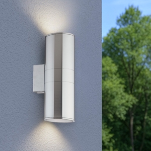 Gun ap2 big applique da esterno grigio ideal lux
