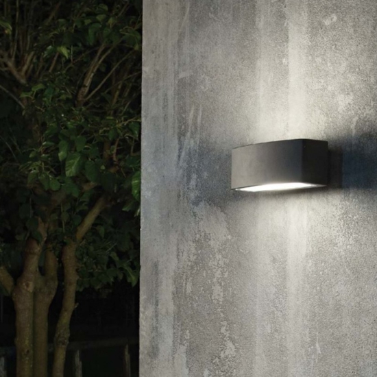 Applique da esterno andromeda ap1 nero ideal lux