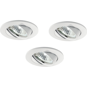 Box kit n3 swing fi ideal lux faretti rotondi da incasso orientabili bianco