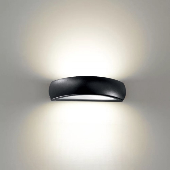 Giove ap1 ideal lux applique curvo da esterno nero
