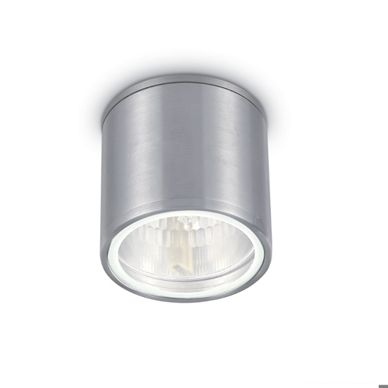 Gun pl1 ideal lux faretto per esterno cilindro grigio