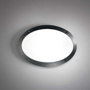 Ideal lux medea-1 ap1 applique da esterno ovale nero
