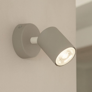 Applique da parete spot grigio orientabile
