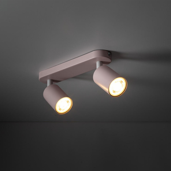 Plafoniera da soffitto parete 2 luci orientabili