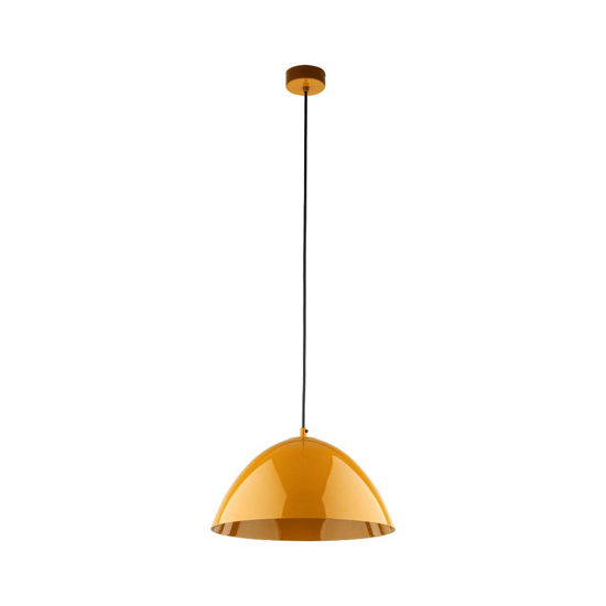 Lampadario per cucina moderna cupola ocra 34cm