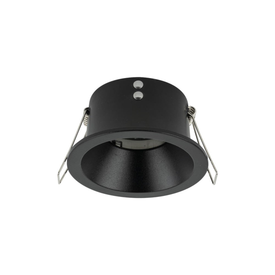 Faretto da incasso controsoffitto tondo nero gu10
