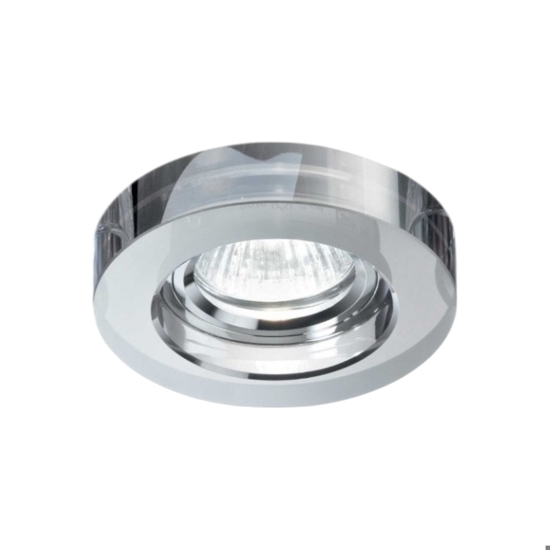 Ideal lux blues fi round faretto da incasso rotondo vetro fume