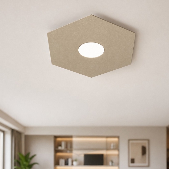 Hexagon top light plafoniera sabbia esagonale da cucina moderna