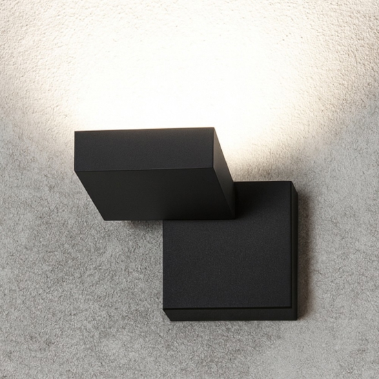 Toplight up applique lampada da parete marrone moderna