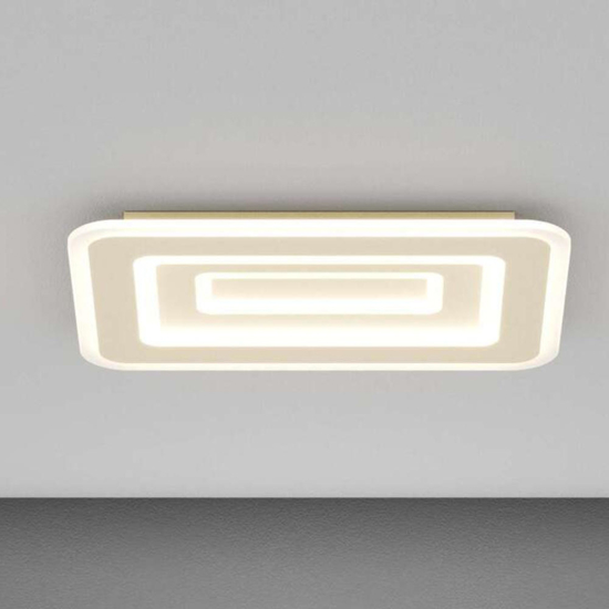 Top light zoom plafoniera rettangolare sabbia per cucina moderna led 42w cct