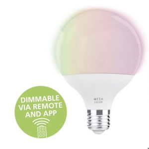 Lampadina e27 led globo 13w rgb dimmerabile da 2700k a 6500k 1300lm bluetooth eglo
