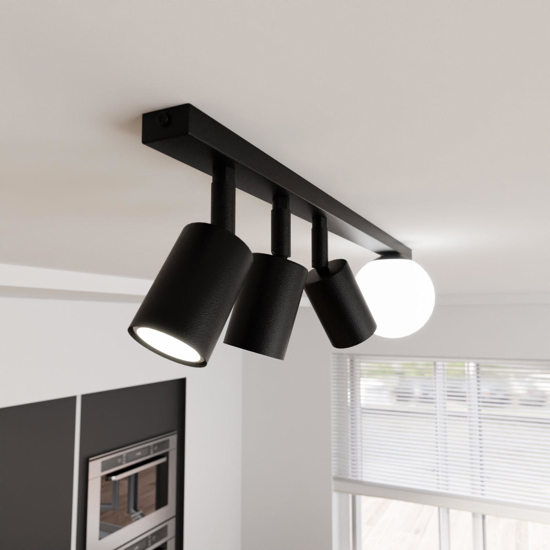 Plafoniera moderna per cucina faretti orientabili fp