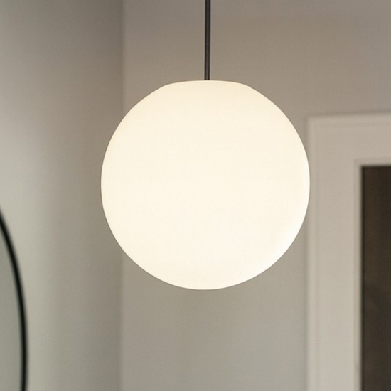 Sole sp1 d40 lampadario sfera bianca ideal lux
