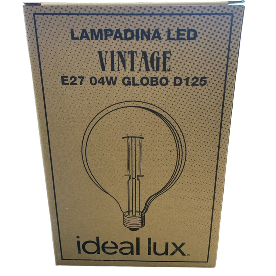 Lampadina led 4w 2200k 480lm filamento vetro ambra ideal lux