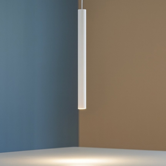 Sospensione led ultrathin sp d040 round bianco ideal lux