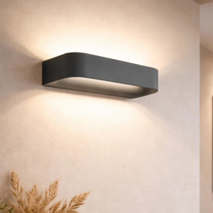 Sforzin applique aki antracite moderna da parete led 11w 4000k biemissione