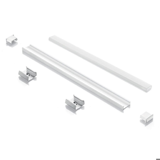 Profilo piatto 2mt bianco ideal lux per strip led max 11mm
