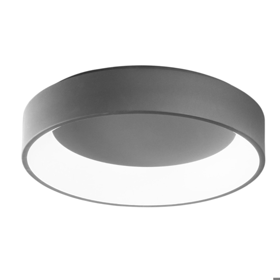 Plafoniera led 35w 60cm grigio 3000k-4000k affralux band diodi