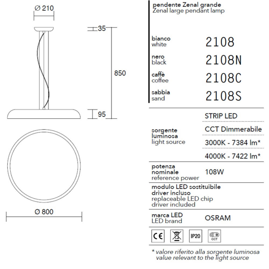 Lampadario da cucina marrone isyluce zenal led 108w 3000k 4000k dimmerabile