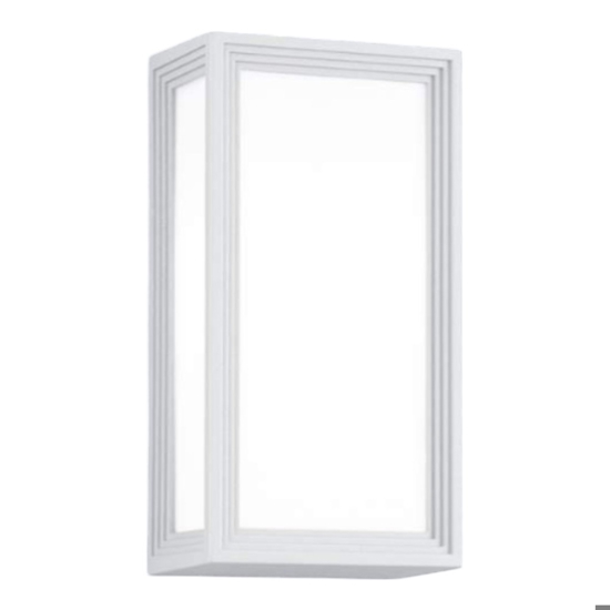 Applique per esterno bianco rettangolare fp