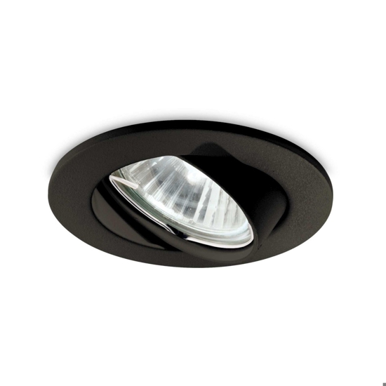Box 3 swing fi ideal lux faretti nero da incasso per cartongesso orientabili rotondi